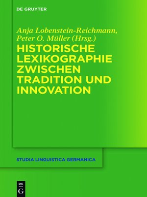 cover image of Historische Lexikographie zwischen Tradition und Innovation